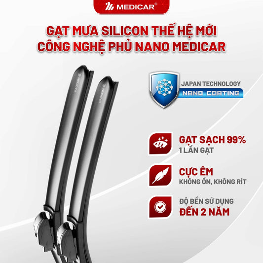 Medicar Nano-Coated Silicon Wiper Blades Toyota Rush