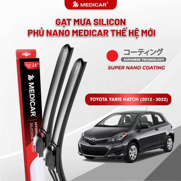 Medicar Nano-Coated Silicon Wiper Blades Toyota Yaris