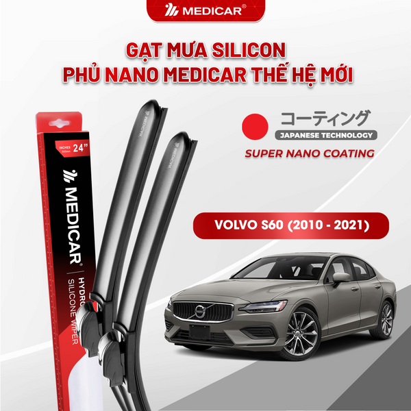 Medicar Nano-Coated Silicon Wiper Blades Volvo S60