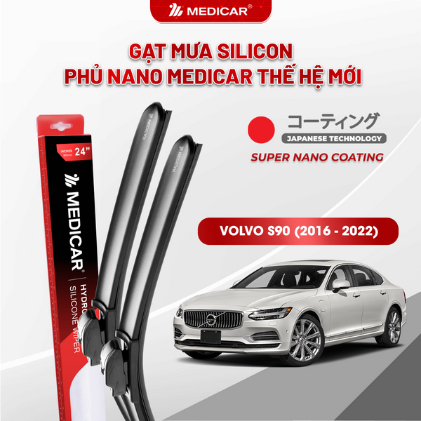 Medicar Nano-Coated Silicon Wiper Blades Volvo S90