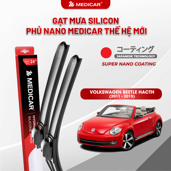 Medicar Nano-Coated Silicon Wiper Blades Volkswagen Beetle