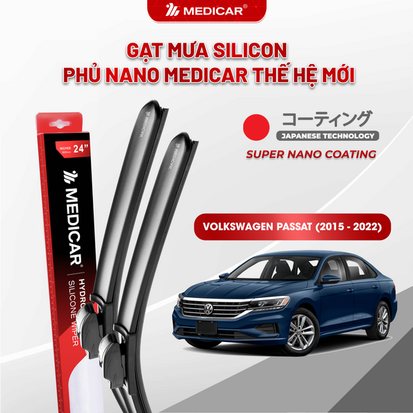 Medicar Nano-Coated Silicon Wiper Blades Volkswagen Passat