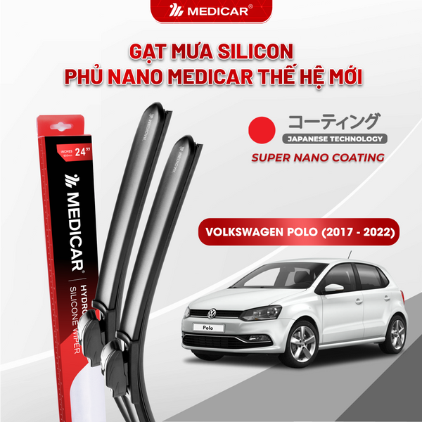 Medicar Nano-Coated Silicon Wiper Blades Volkswagen Polo