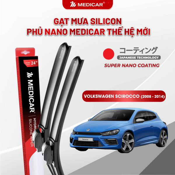 Medicar Nano-Coated Silicon Wiper Blades Volkswagen Scirocco