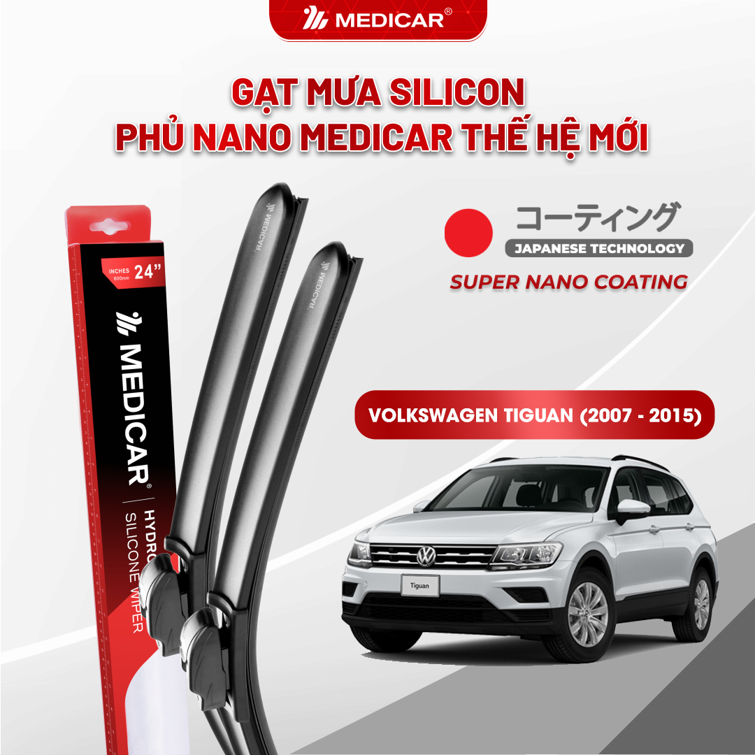 Medicar Nano-Coated Silicon Wiper Blades Volkswagen Tiguan