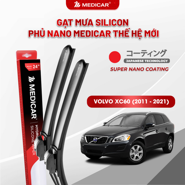 Medicar Nano-Coated Silicon Wiper Blades Volvo XC60