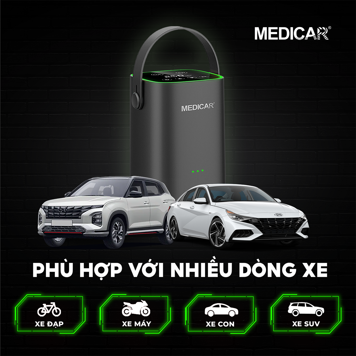 Mini car tire pump