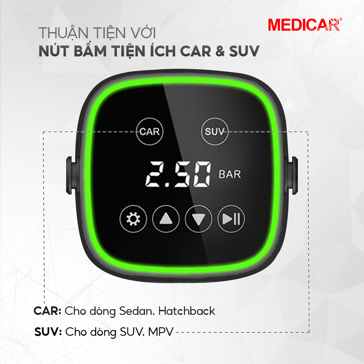 Mini car tire pump