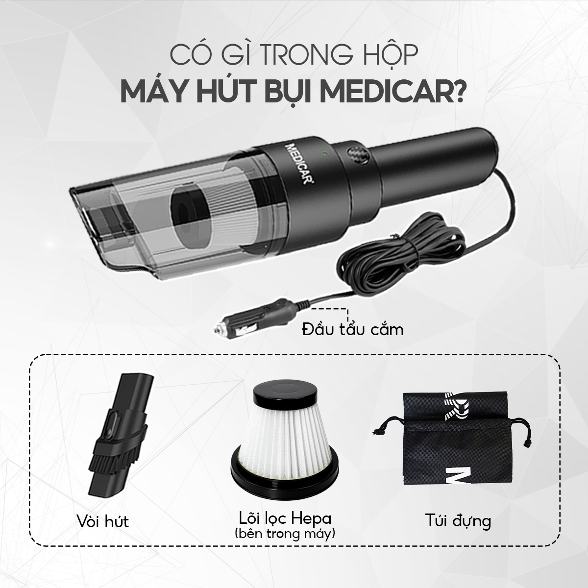 Medicar Car Vacuum Cleaner